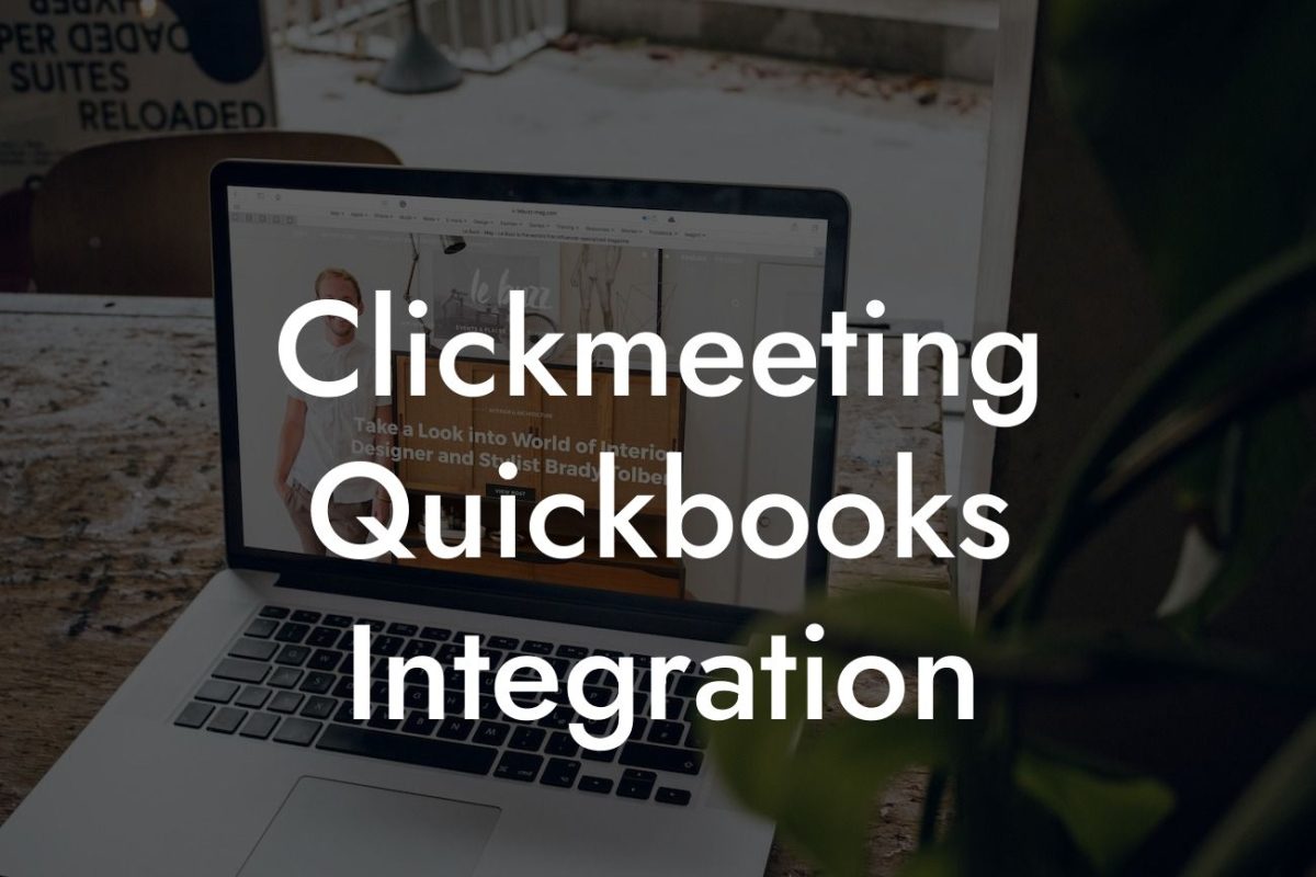 Clickmeeting Quickbooks Integration