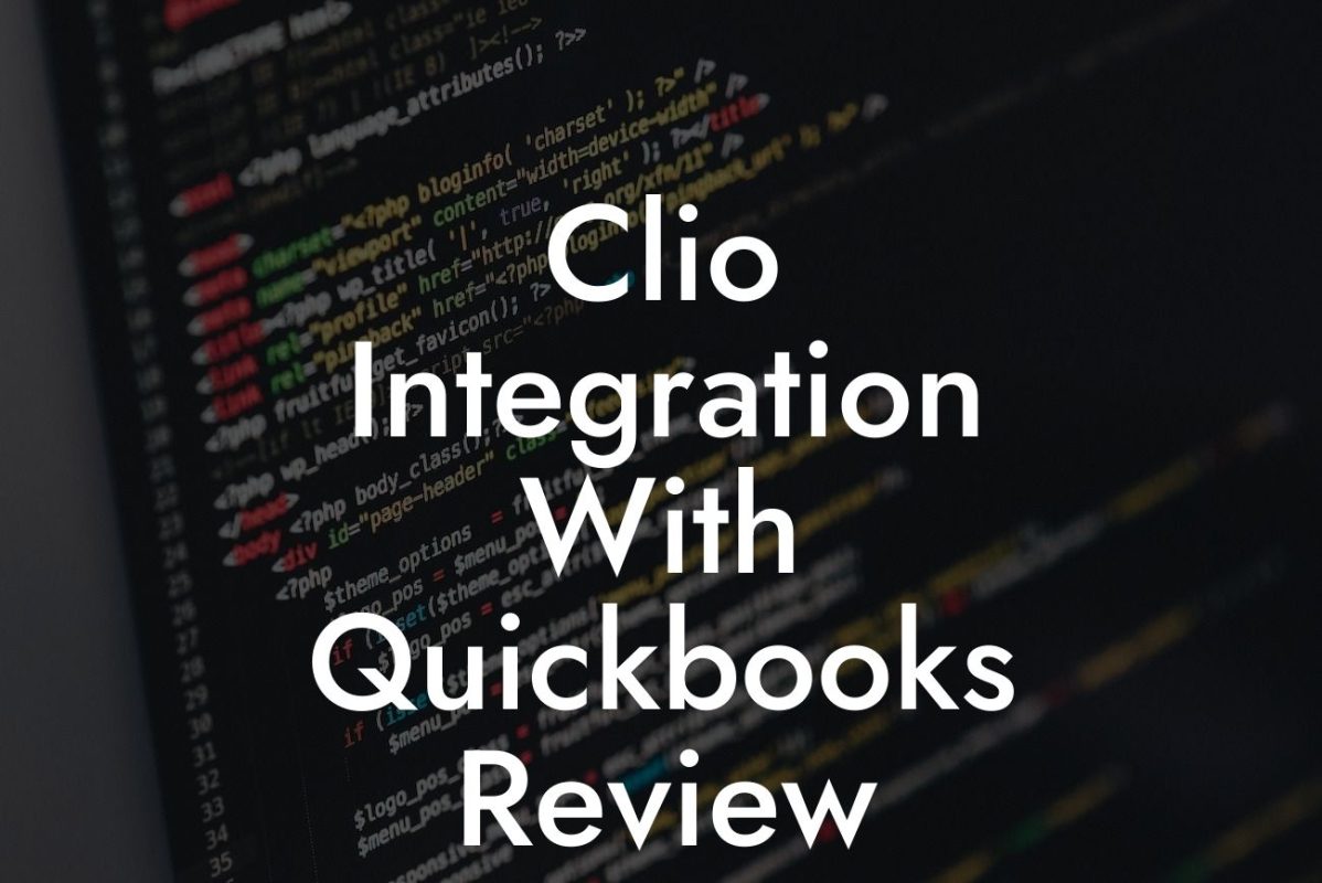 Clio Integration With Quickbooks Review