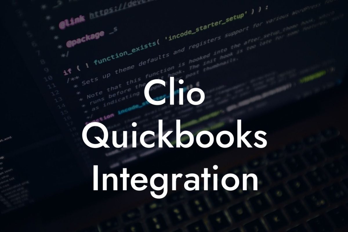 Clio Quickbooks Integration