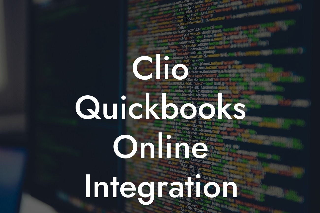 Clio Quickbooks Online Integration