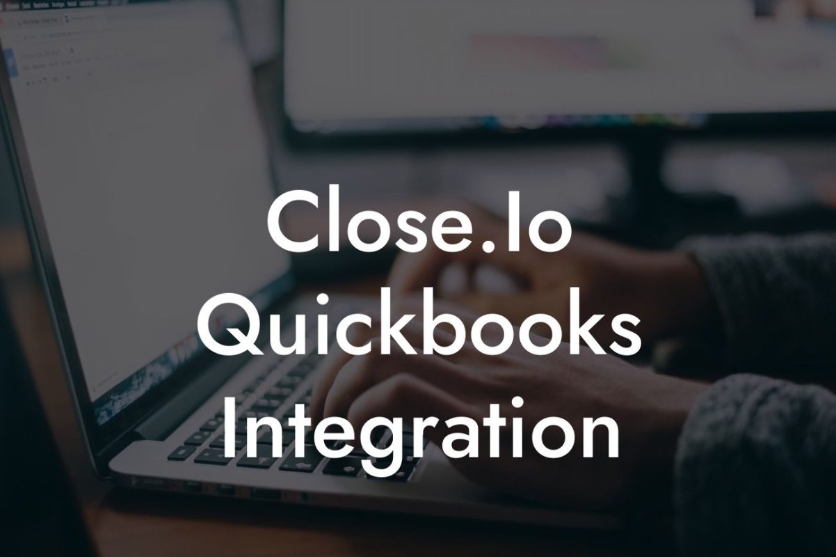 Close.Io Quickbooks Integration