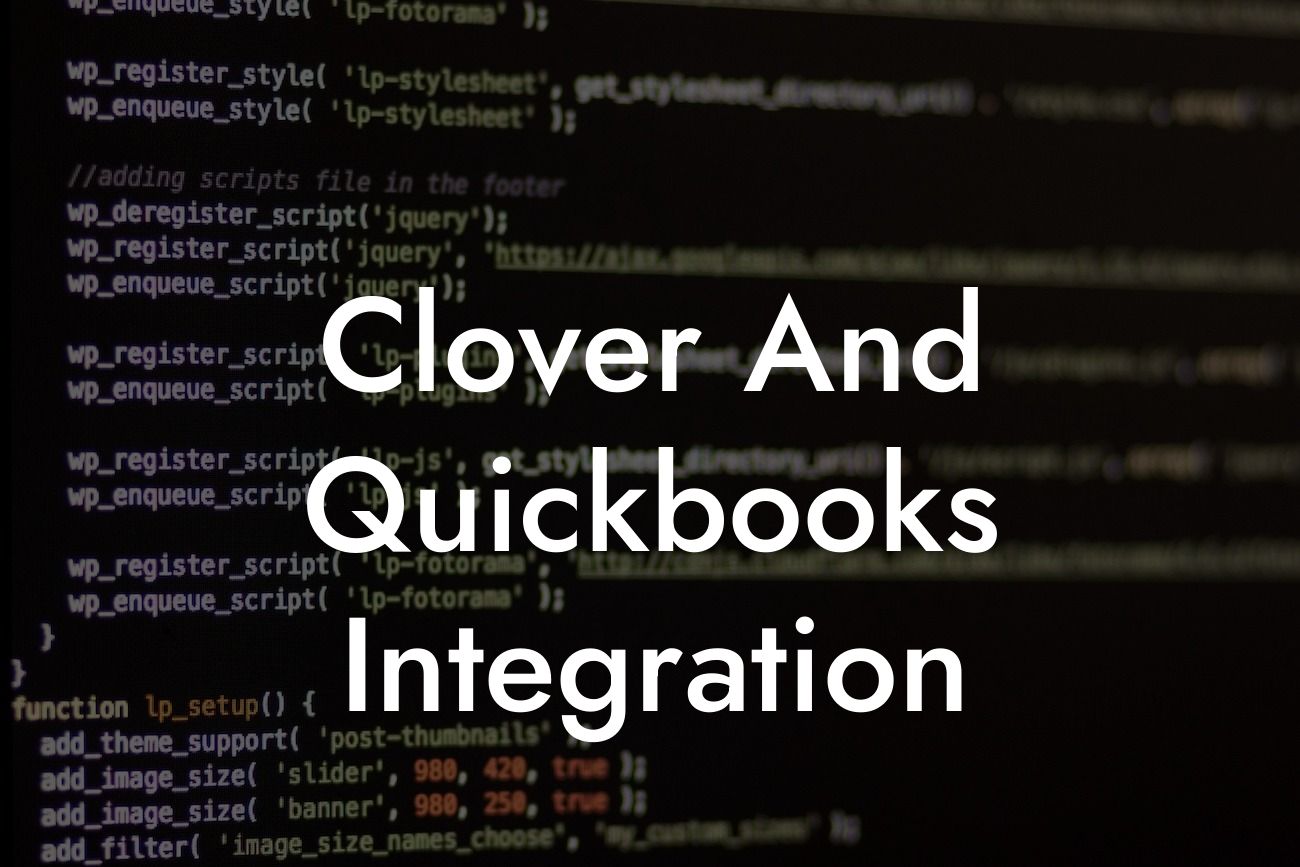 Clover And Quickbooks Integration