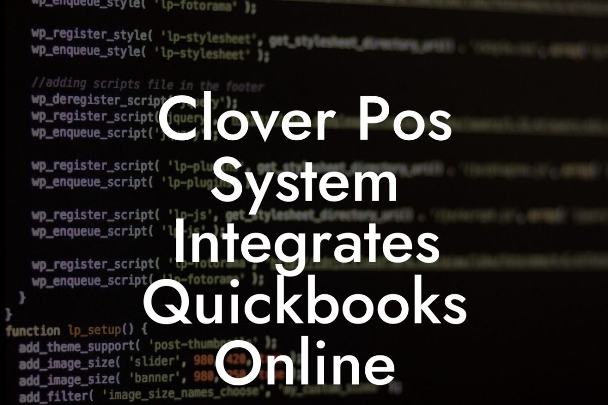 Clover Pos System Integrates Quickbooks Online