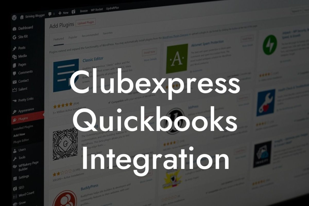 Clubexpress Quickbooks Integration