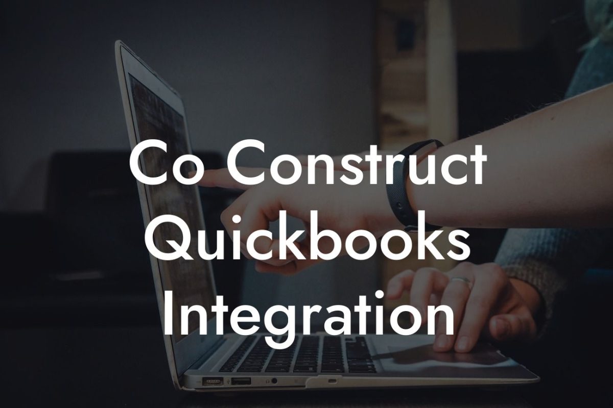 Co Construct Quickbooks Integration