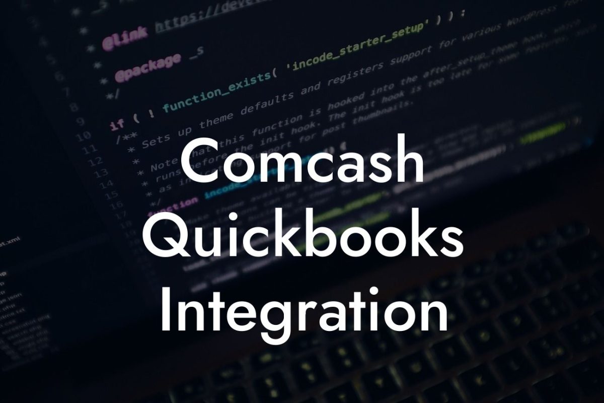 Comcash Quickbooks Integration