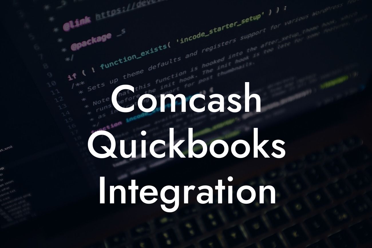 Comcash Quickbooks Integration