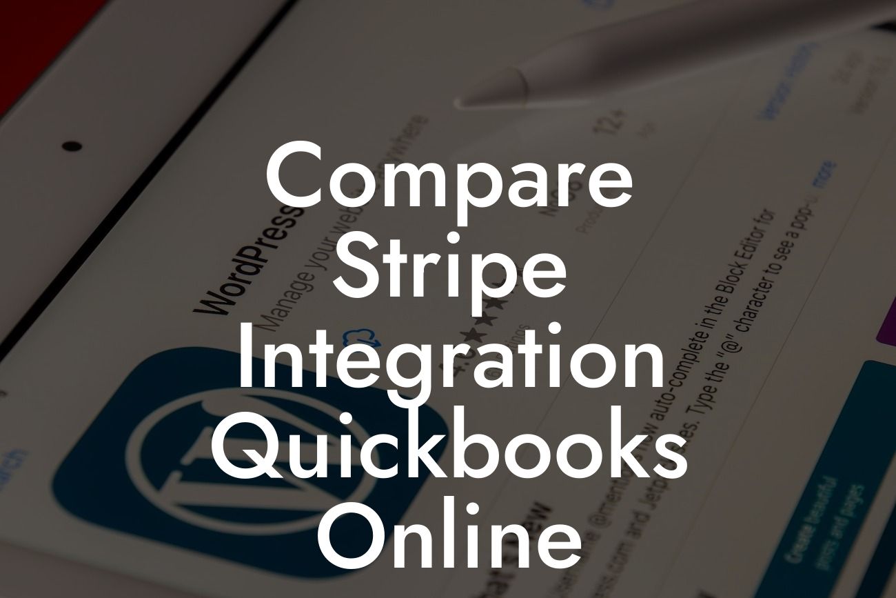 Compare Stripe Integration Quickbooks Online