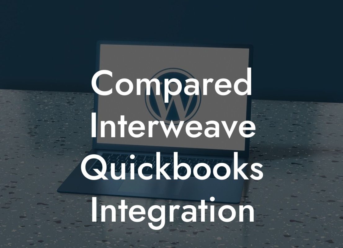 Compared Interweave Quickbooks Integration