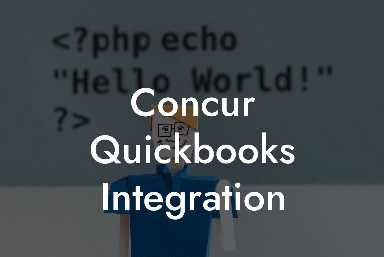 Concur Quickbooks Integration