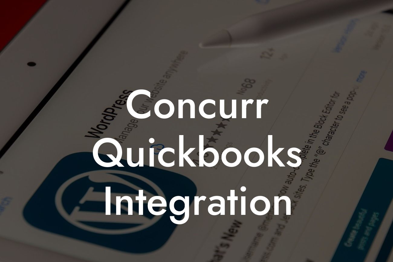 Concurr Quickbooks Integration