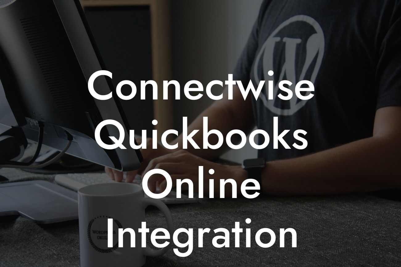 Connectwise Quickbooks Online Integration