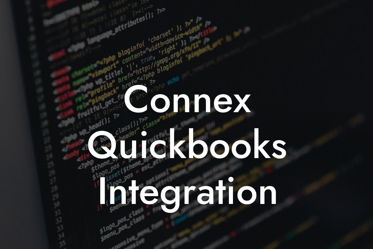 Connex Quickbooks Integration