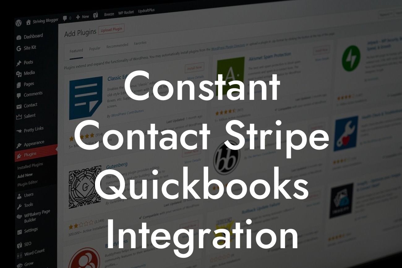 Constant Contact Stripe Quickbooks Integration