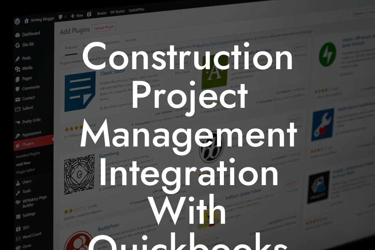 Construction Project Management Integration With Quickbooks