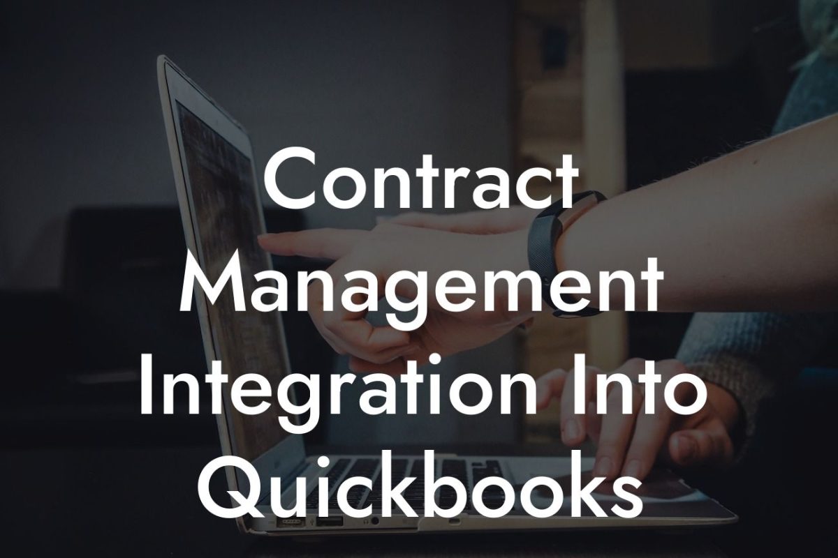 Contract Management Integration Into Quickbooks