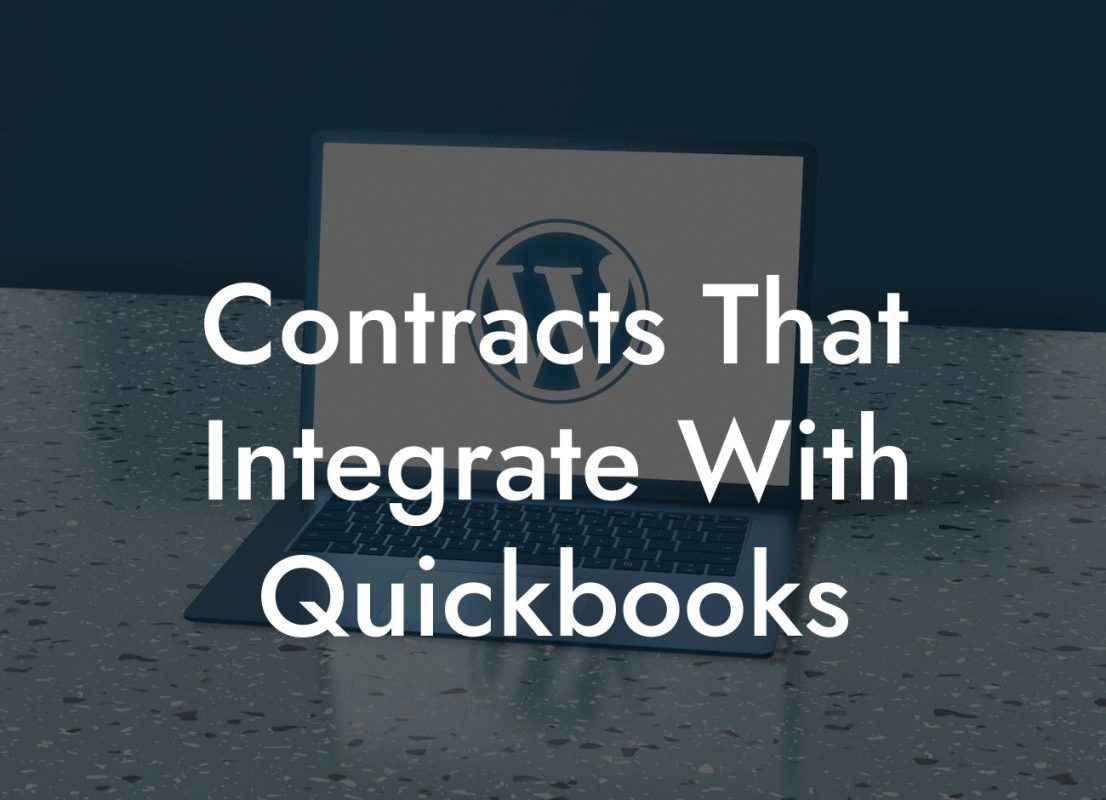 Contracts That Integrate With Quickbooks