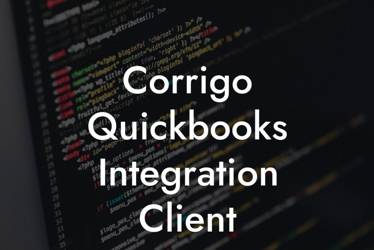 Corrigo Quickbooks Integration Client