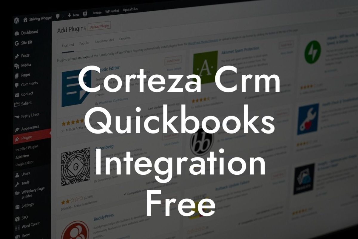 Corteza Crm Quickbooks Integration Free