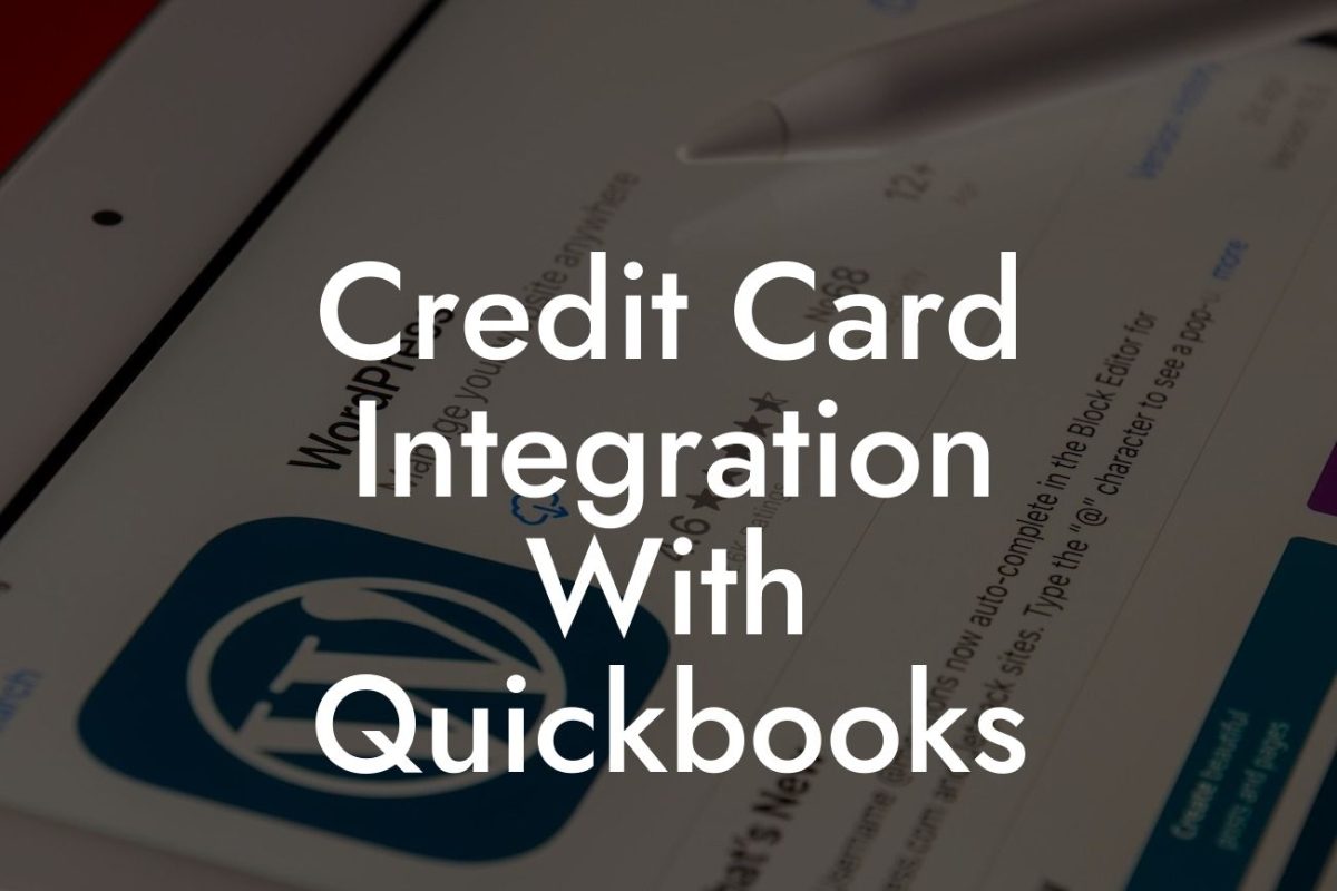 Credit Card Integration With Quickbooks