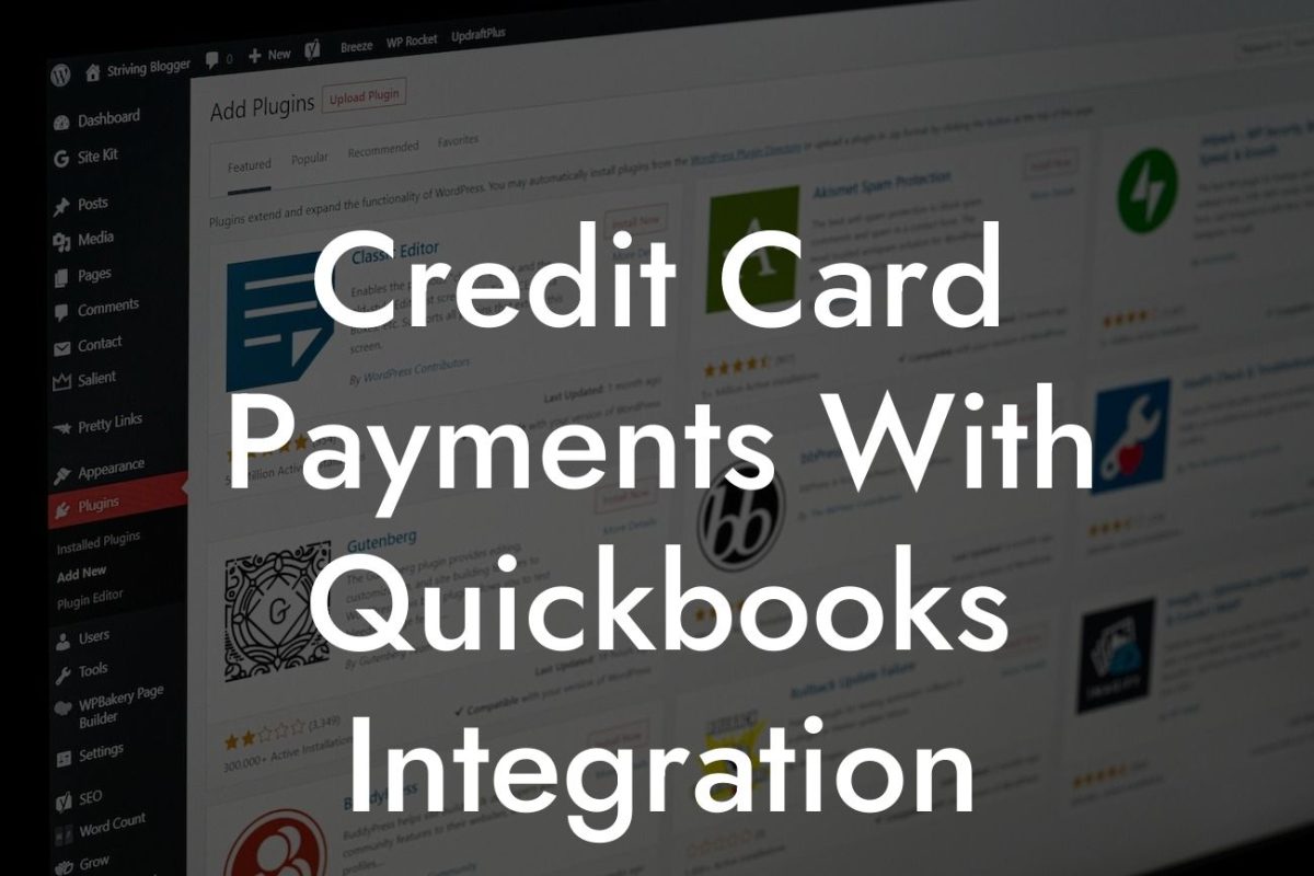 Credit Card Payments With Quickbooks Integration