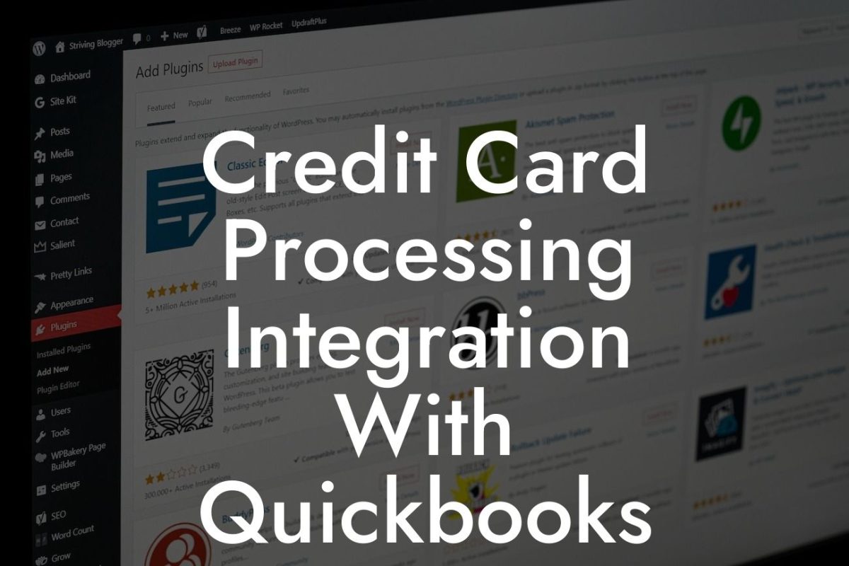 Credit Card Processing Integration With Quickbooks