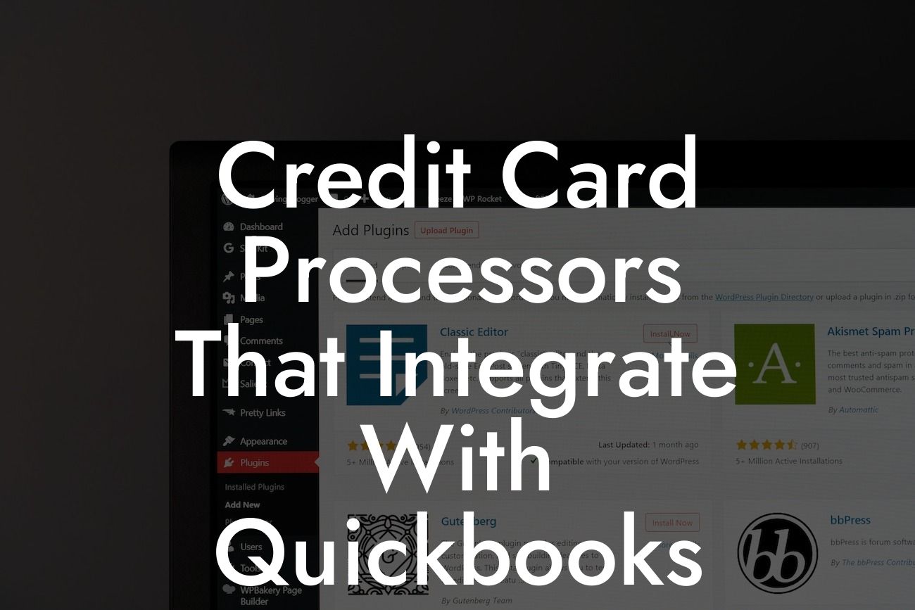 Credit Card Processors That Integrate With Quickbooks