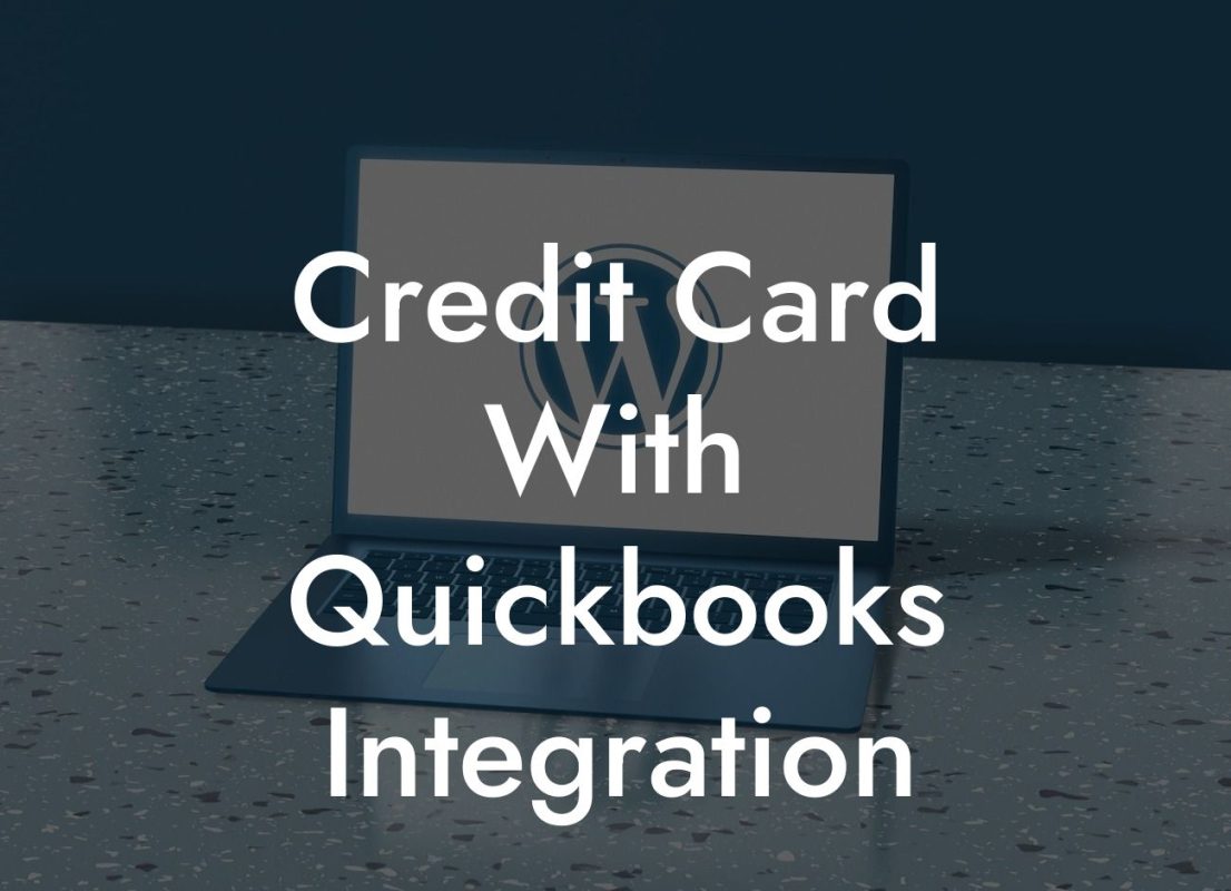 Credit Card With Quickbooks Integration