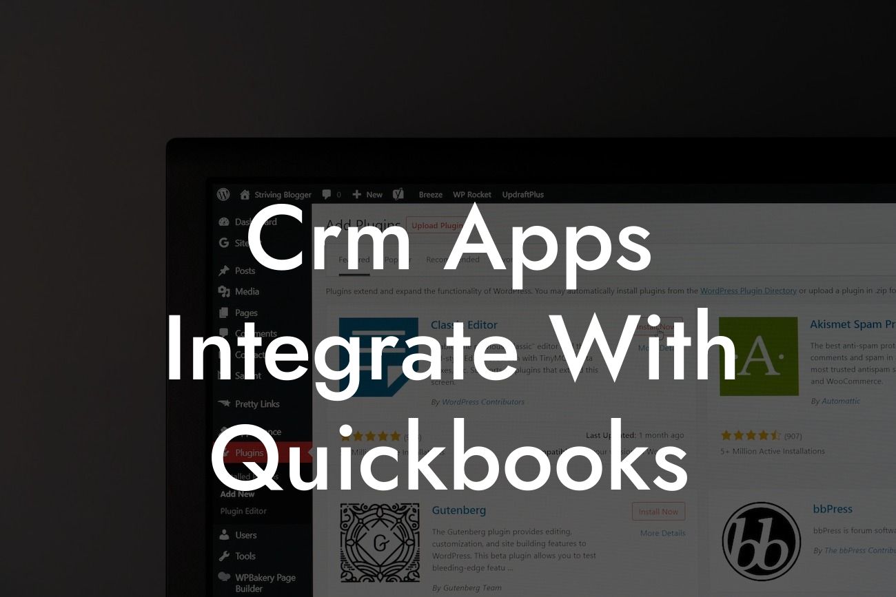 Crm Apps Integrate With Quickbooks