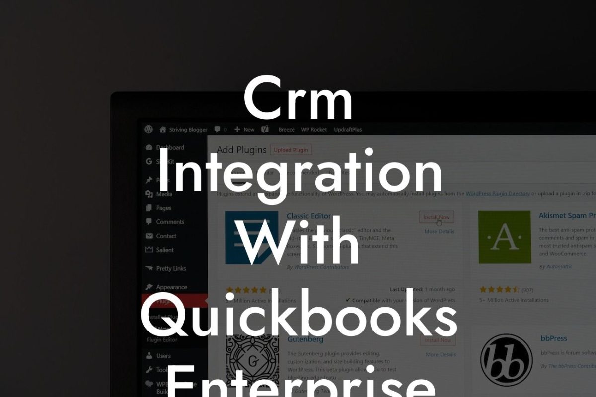 Crm Integration With Quickbooks Enterprise