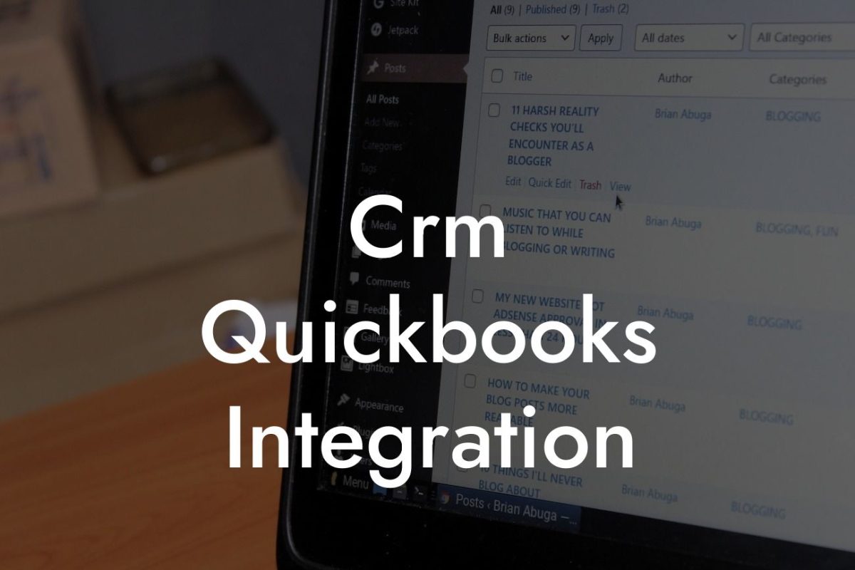 Crm Quickbooks Integration