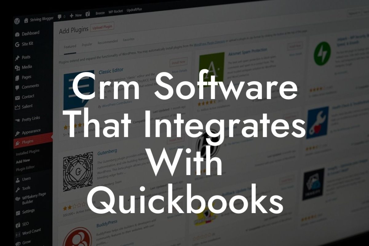 Crm Software That Integrates With Quickbooks