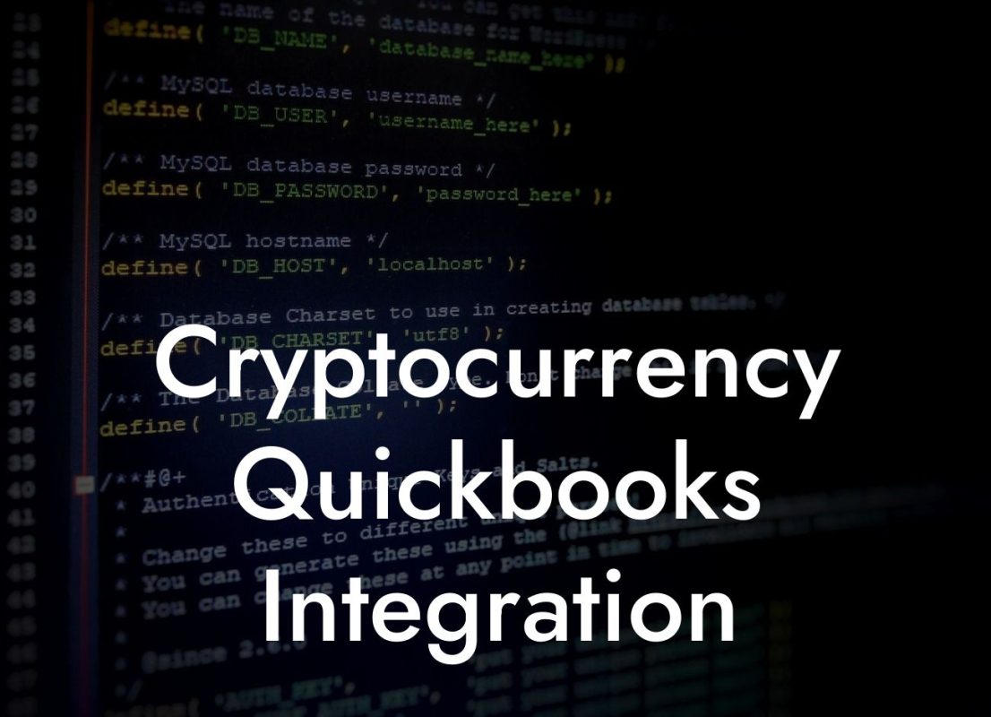 Cryptocurrency Quickbooks Integration