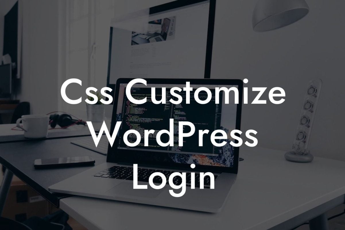 Css Customize WordPress Login