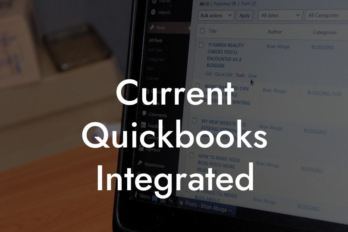 Current Quickbooks Integrated