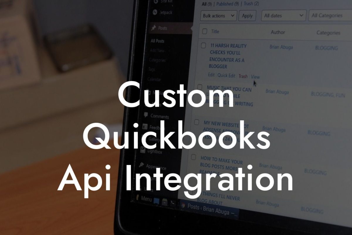 Custom Quickbooks Api Integration