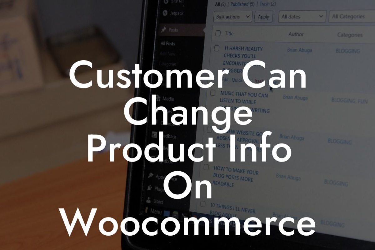 Customer Can Change Product Info On Woocommerce