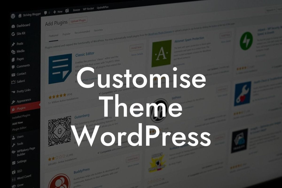 Customise Theme WordPress