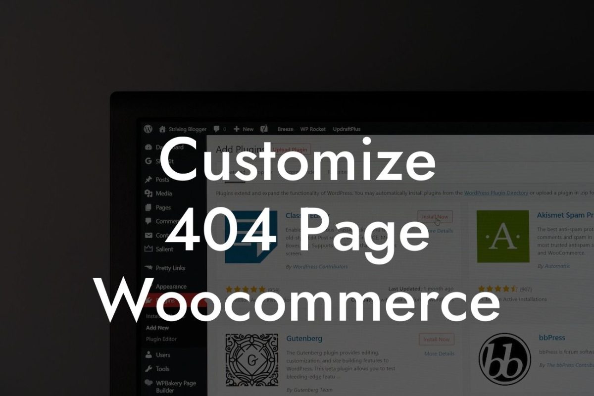 Customize 404 Page Woocommerce