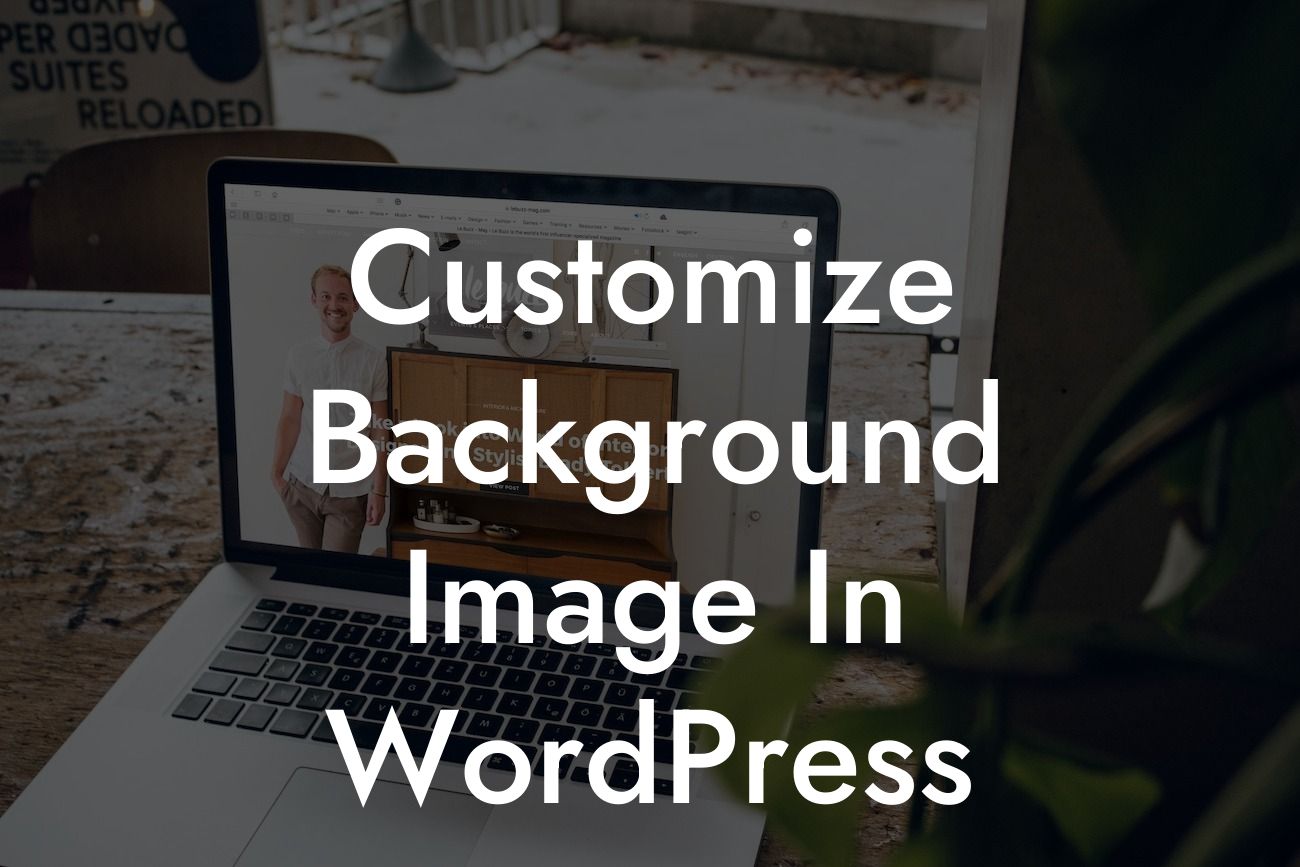 Customize Background Image In WordPress