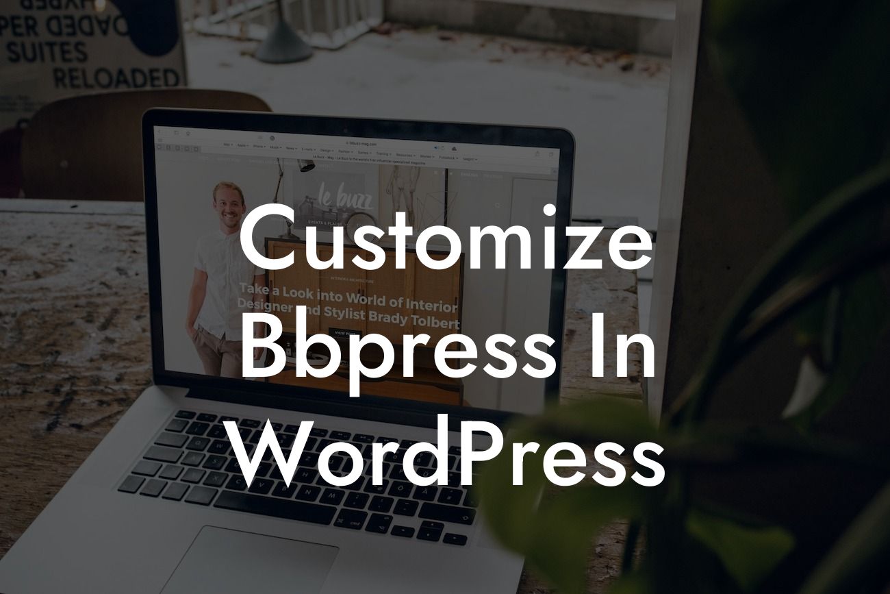 Customize Bbpress In WordPress