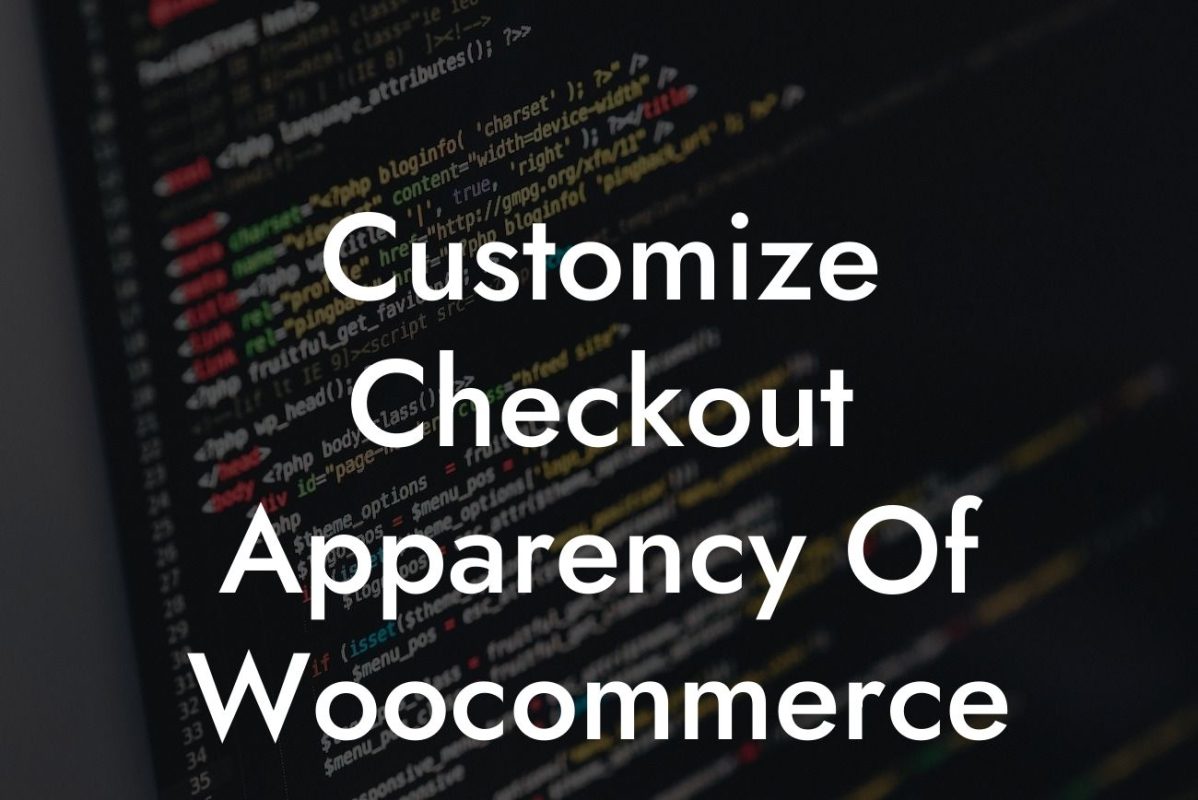Customize Checkout Apparency Of Woocommerce