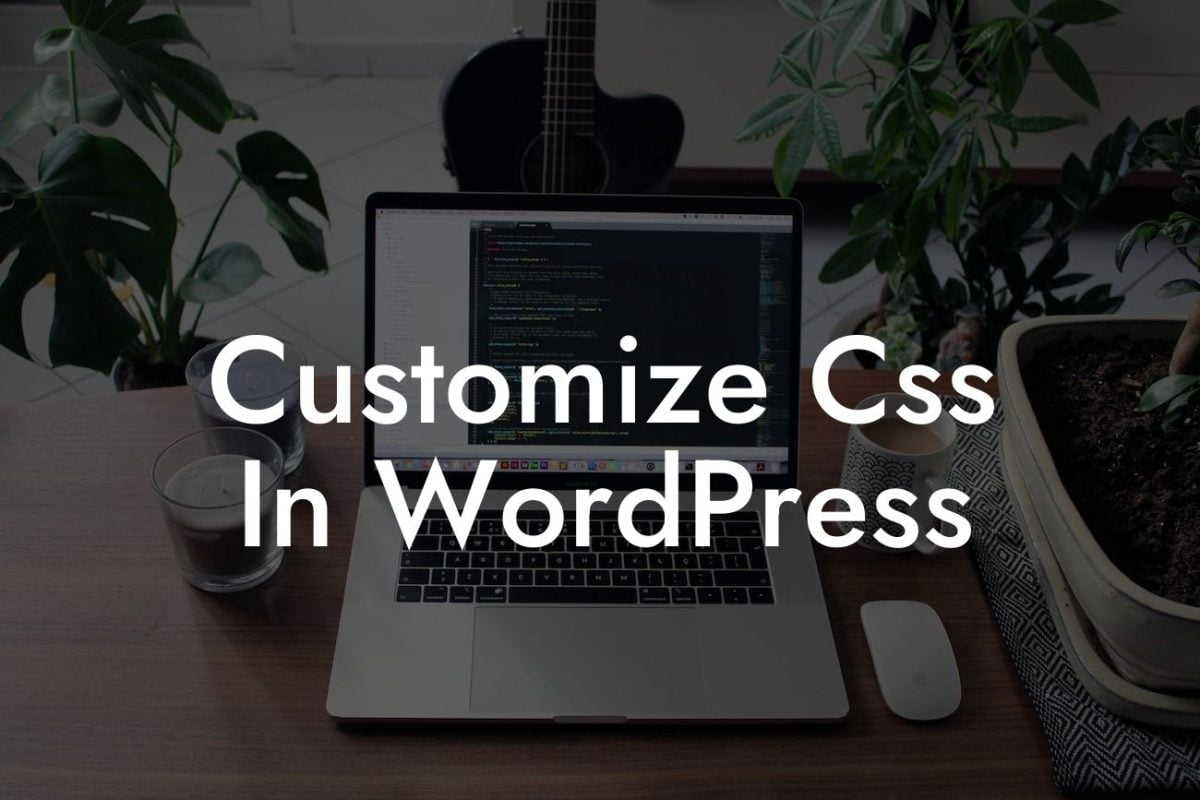 Customize Css In WordPress