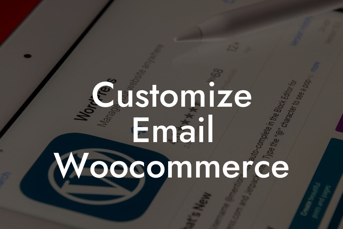 Customize Email Woocommerce