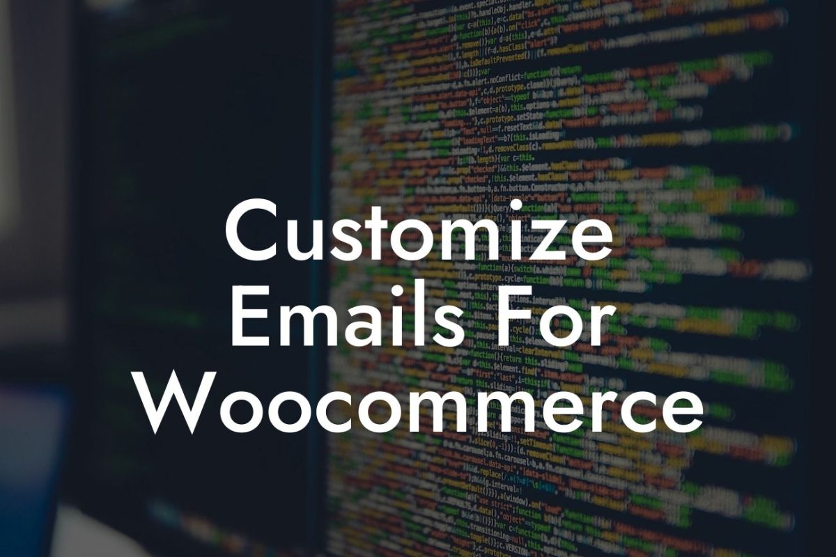 Customize Emails For Woocommerce