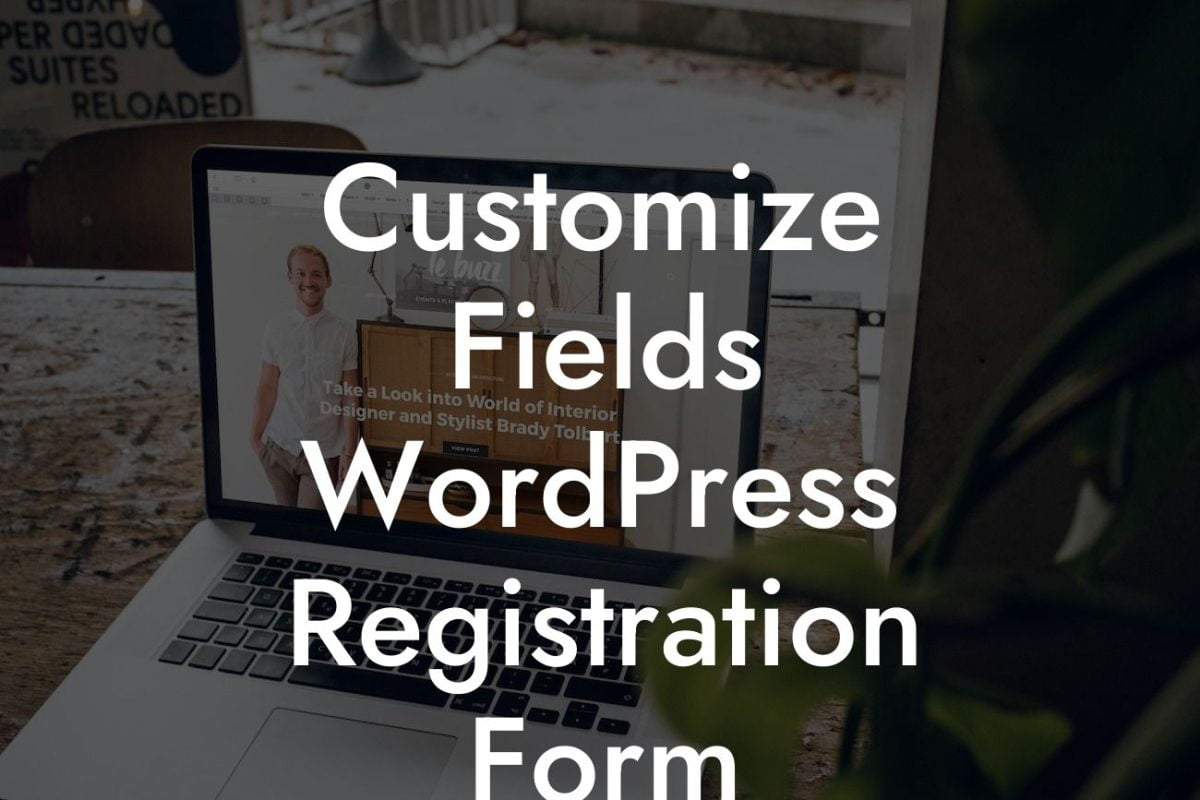 Customize Fields WordPress Registration Form