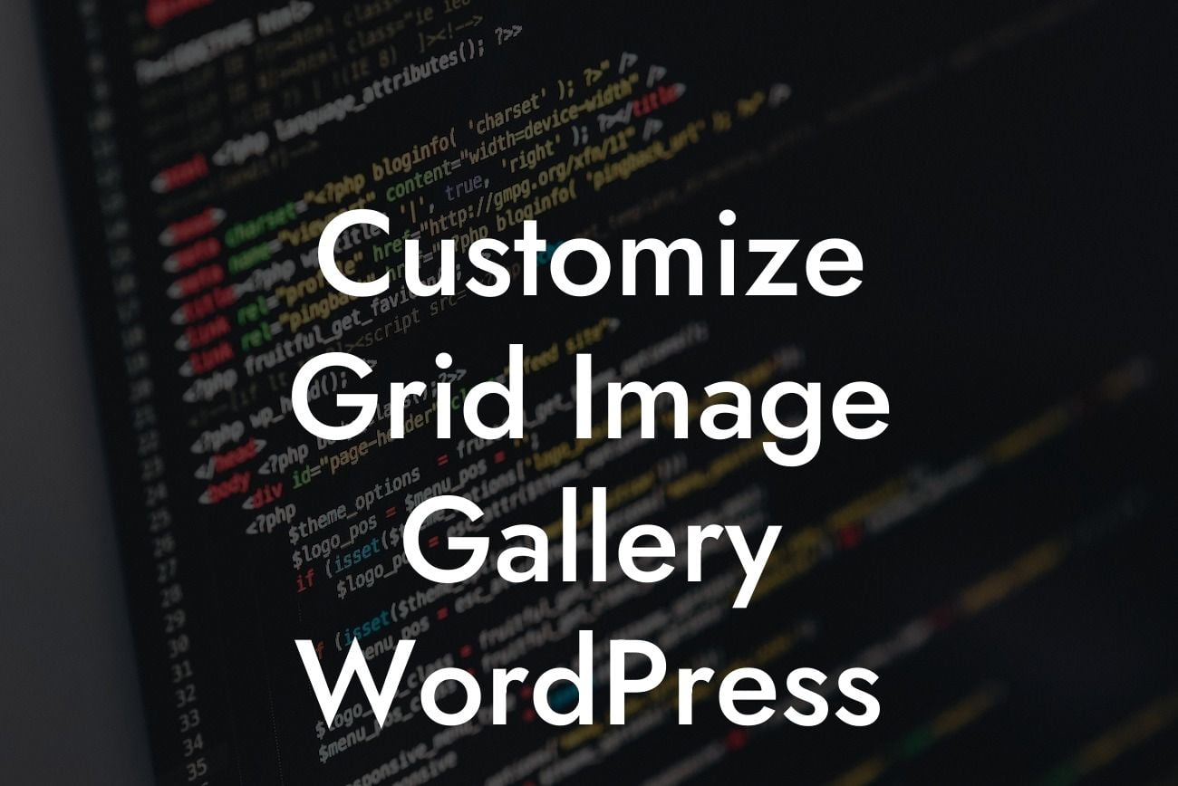 Customize Grid Image Gallery WordPress