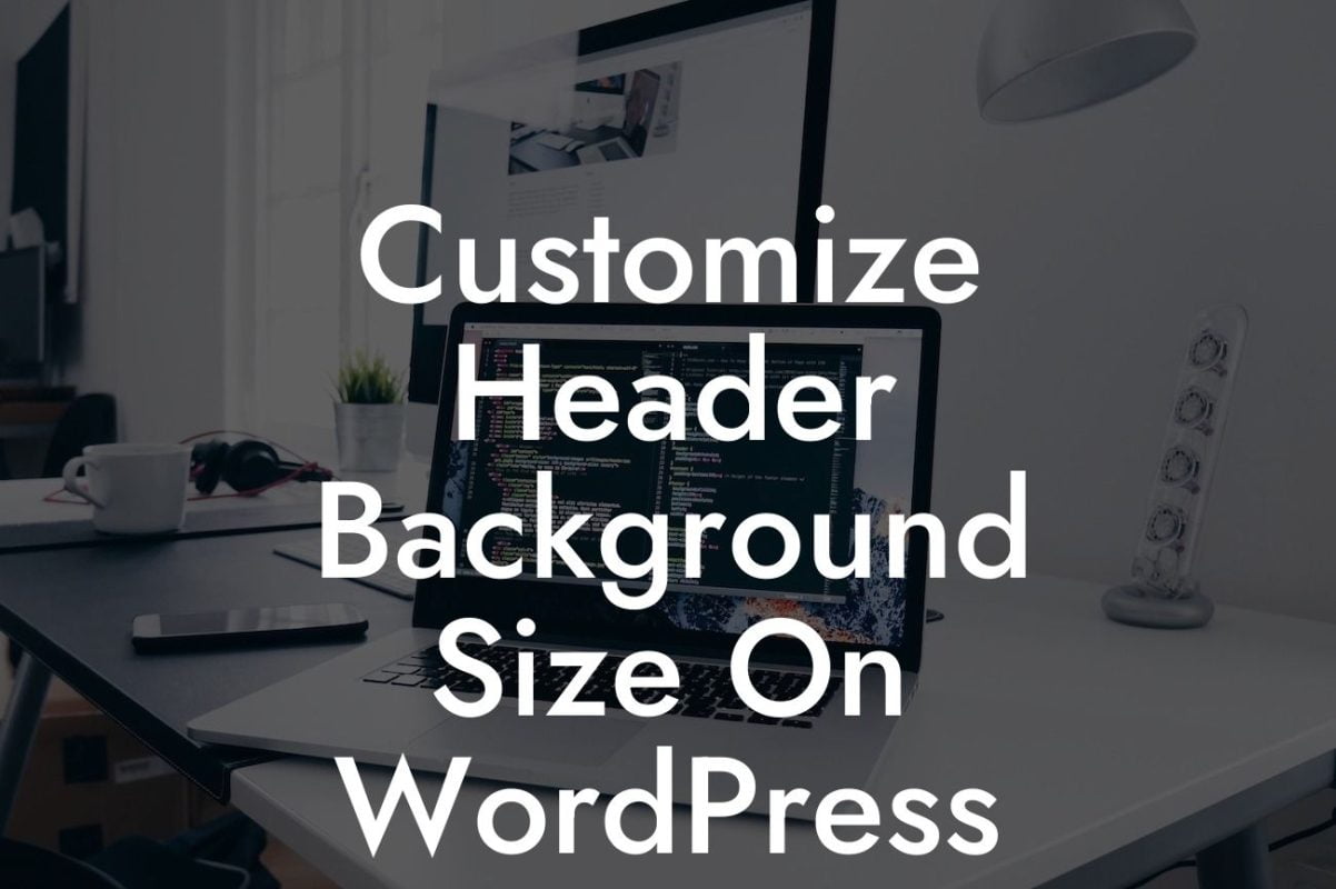 Customize Header Background Size On WordPress