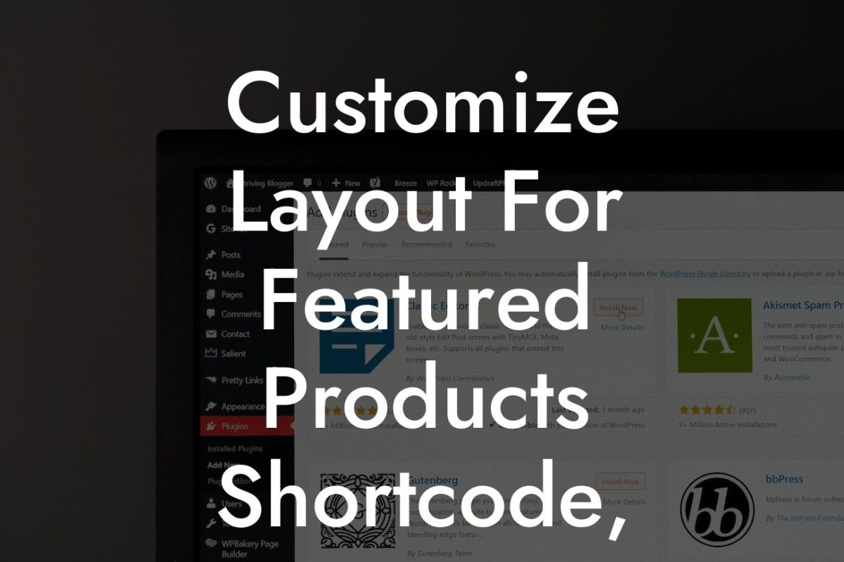 Customize Layout For Featured Products Shortcode, Woocommerce