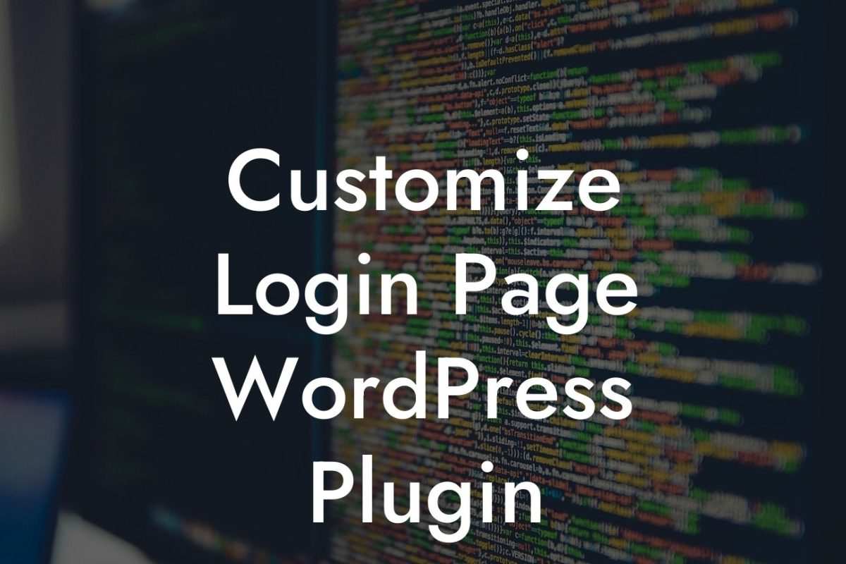 Customize Login Page WordPress Plugin